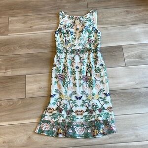 NWT women’s Marchesa Notte dress, size 4, floral embroidery